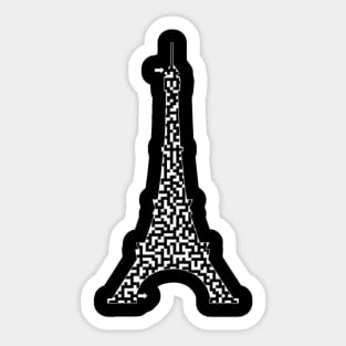 Eiffel Tower in Paris, France Maze & Labyrinth Sticker